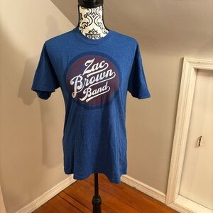 Zac Brown Band Jekyll And Hyde Tour 2015 Blue Graphic T-shirt Size M Country